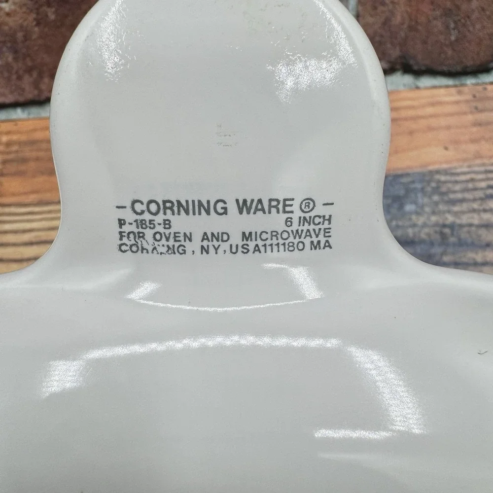 Corning Ware P-185-B Square Grab It Dishes Tab Handle Snack Plate Lot of 2  6.5
